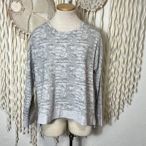 TASC Performance Riverwalk Light Gray Camo Oversized Sweatshirt Size L